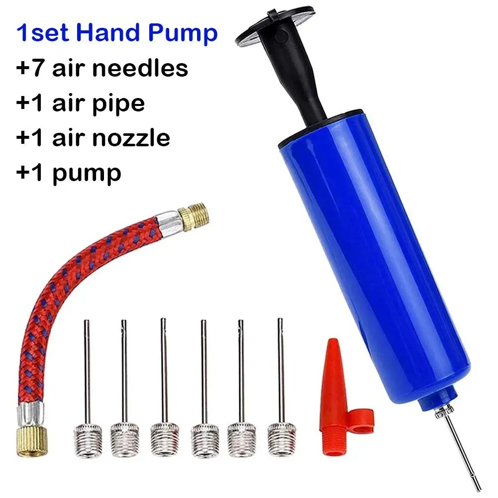 Balloon Pump Hand - 10 ピース/セットポータブルミニハンドエアボールポンプインフレーターインフレータブルキット針付きサッカーバスケットボールサッカーバレーボールボール