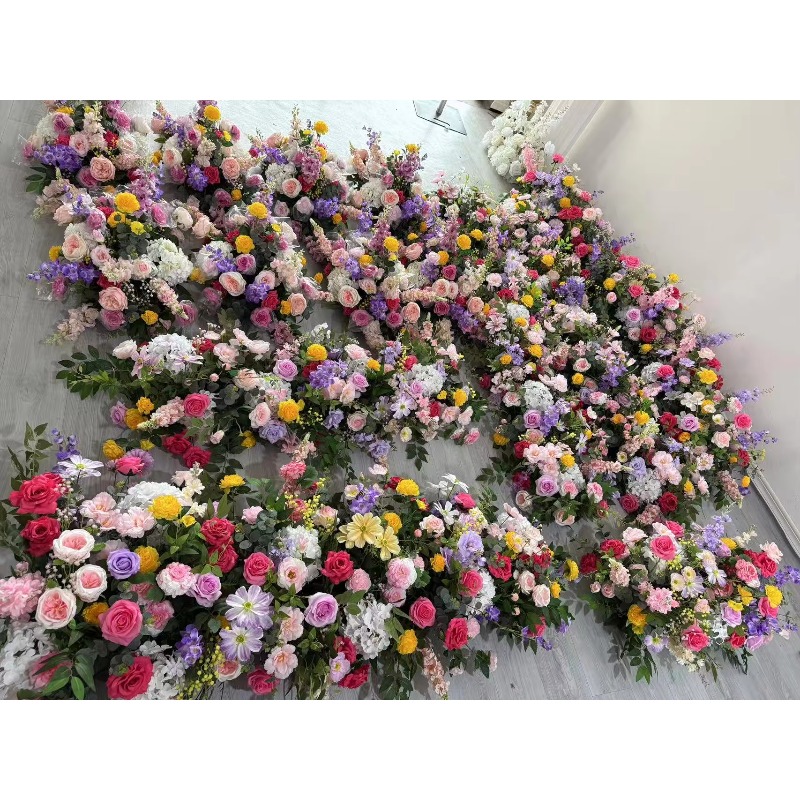 白と緑の花柄のストリップ、結婚式のフラワーパス、デザートテー - Dessert Table Backdrop のレビューと価格