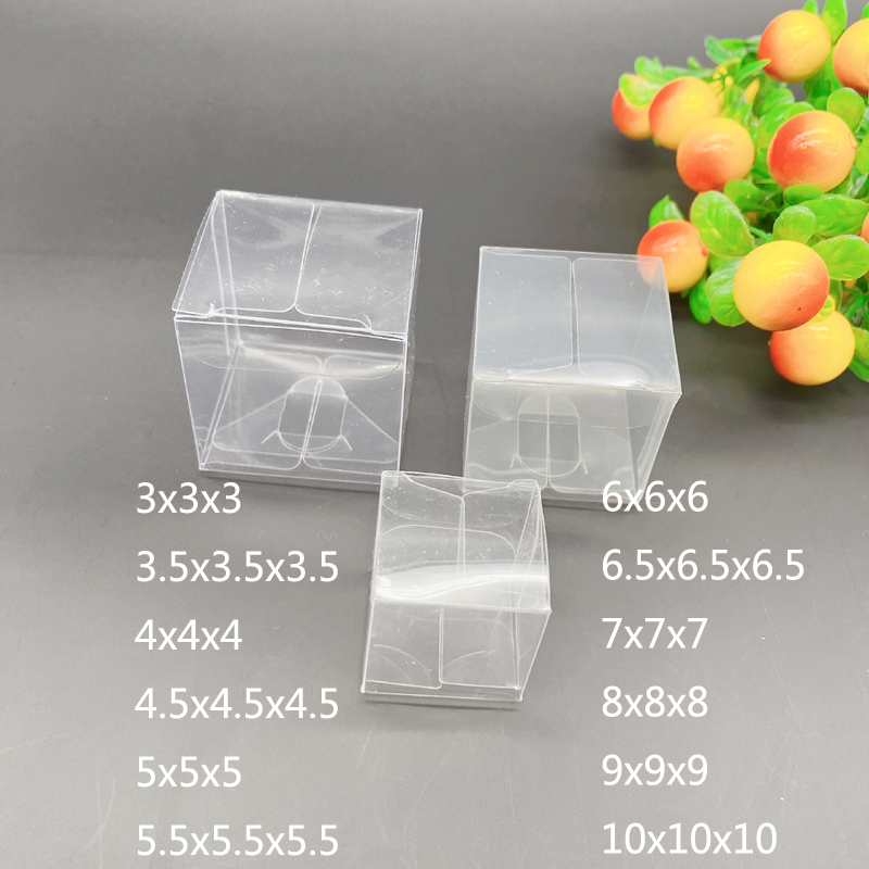 3〜10cmの透明なプラスチック製ギフトボックス,100個, - Event Party Box のレビューと価格