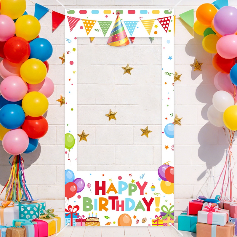 誕生日パーティー写真ブースフレーム　ハッピーバースデー写真フ - Photo Booth Frame のレビューと価格