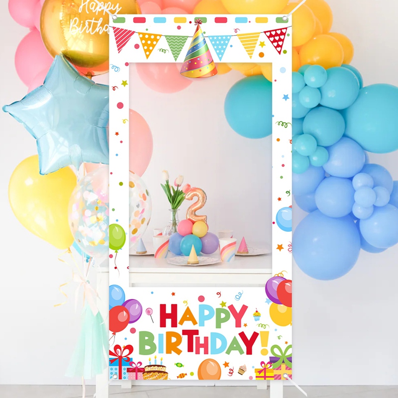 誕生日パーティー写真ブースフレーム　ハッピーバースデー写真フ - Photo Booth Frame のレビューと価格