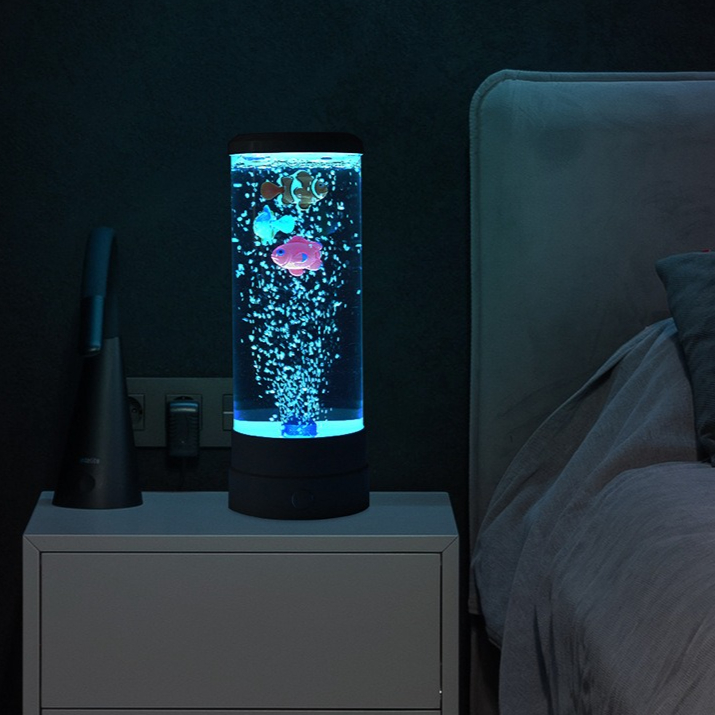 模擬LEDマルチカラーバブルフィッシュ雰囲気ホームデコレーシ - Eve Party のレビューと価格