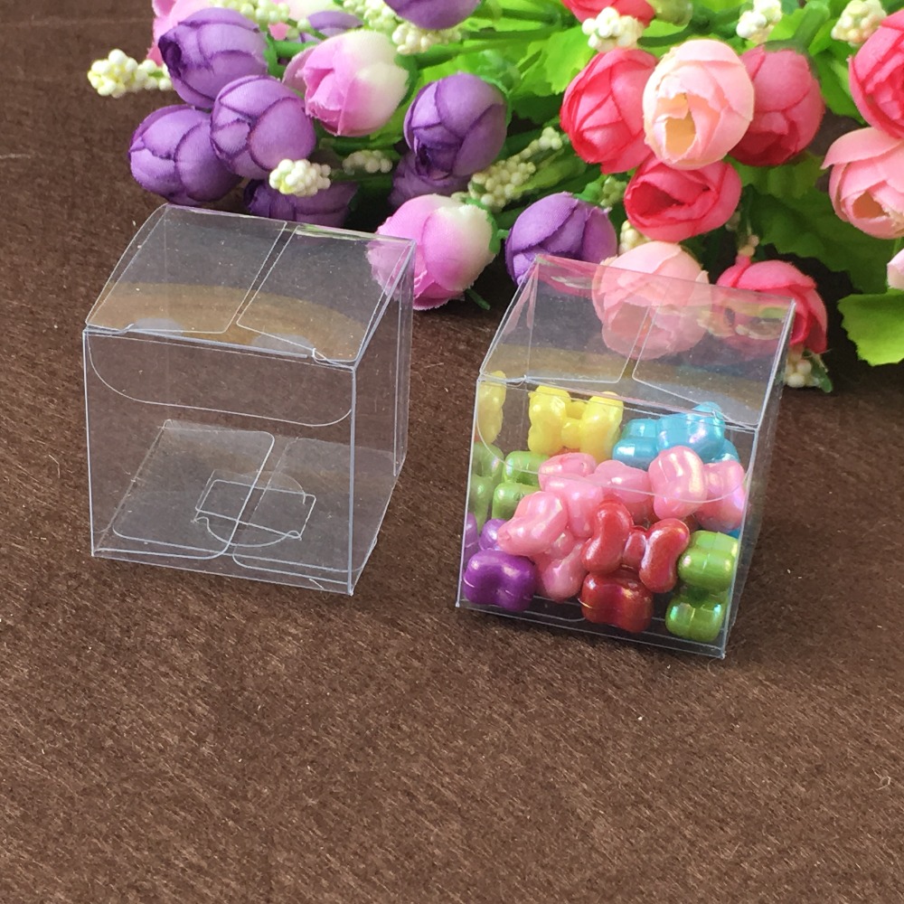 50ピース9*9*9センチクリアプラスチックpvcボックス包 - Event Party Box のレビューと価格