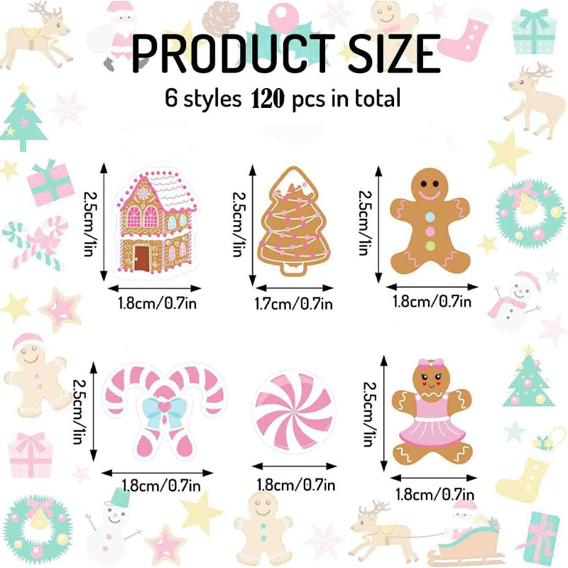 330個入り ピンクジンジャーブレッド クリスマスコンフェッ - Papercraft Supply Confetti のレビューと価格