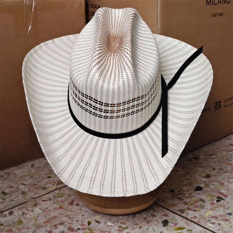 カウボーイハット カラフルなロールカフハット 男女兼用 ヴィ - Paper Straw Color のレビューと価格