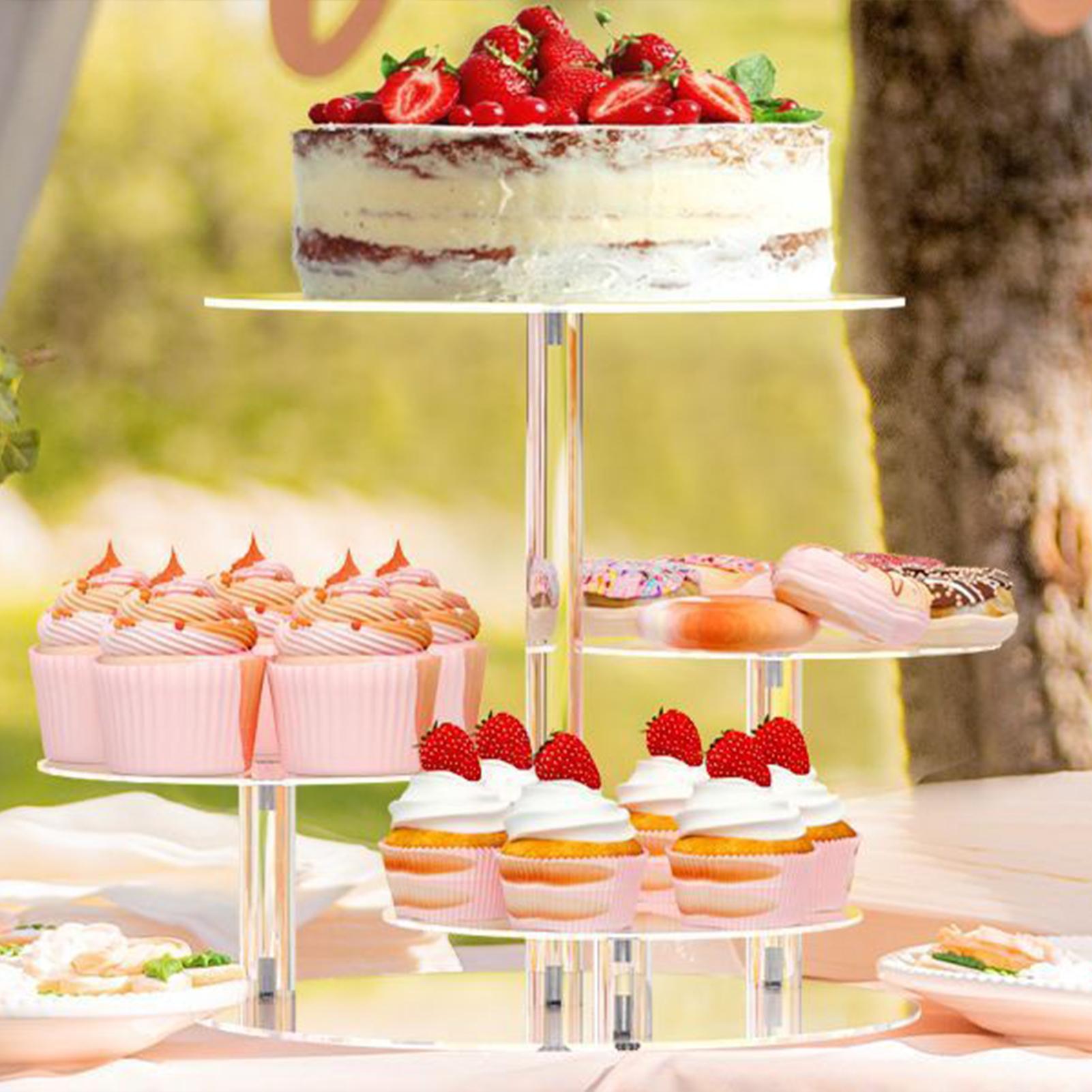 カップケーキホルダー スタンド アクリル 4段 ディスプレイ - Cupcake Stand Tier のレビューと価格