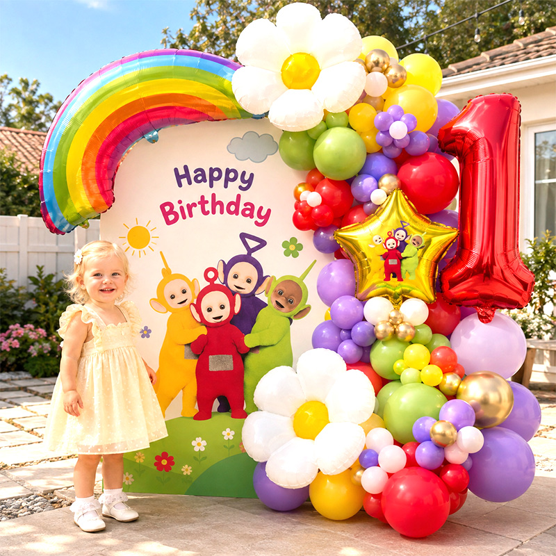テレタビーズ バルーンアーチキット ブーケ グロボス 漫画柄 - Balloon Arch Kit のレビューと価格
