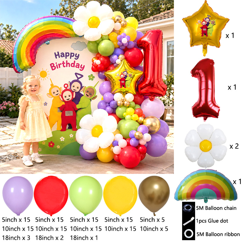 テレタビーズ バルーンアーチキット ブーケ グロボス 漫画柄 - Balloon Arch Kit のレビューと価格