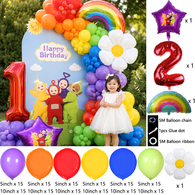 テレタビーズ バルーンアーチキット ブーケ グロボス 漫画柄 - Balloon Arch Kit のレビューと価格