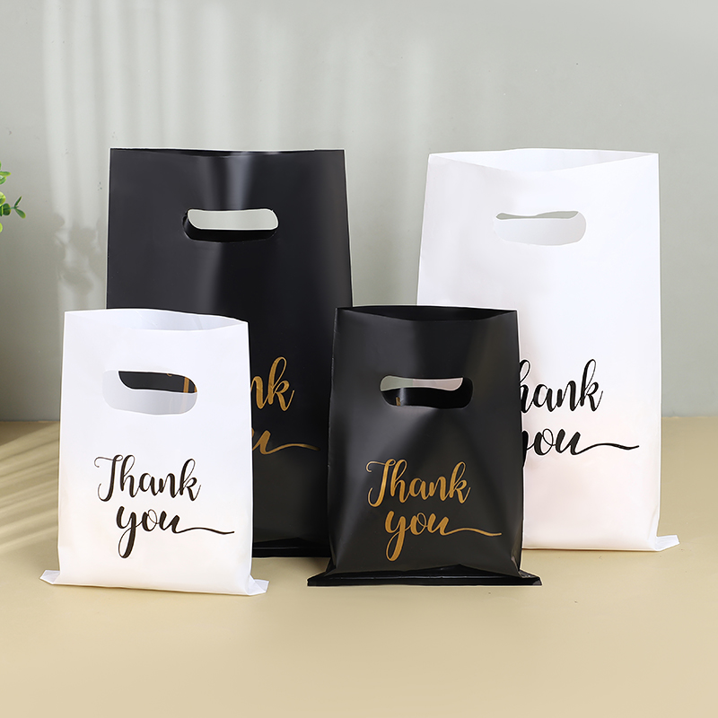 30 個ありがとうプラスチックハンドバッグ再利用可能なショッ - Event Party Shop のレビューと価格
