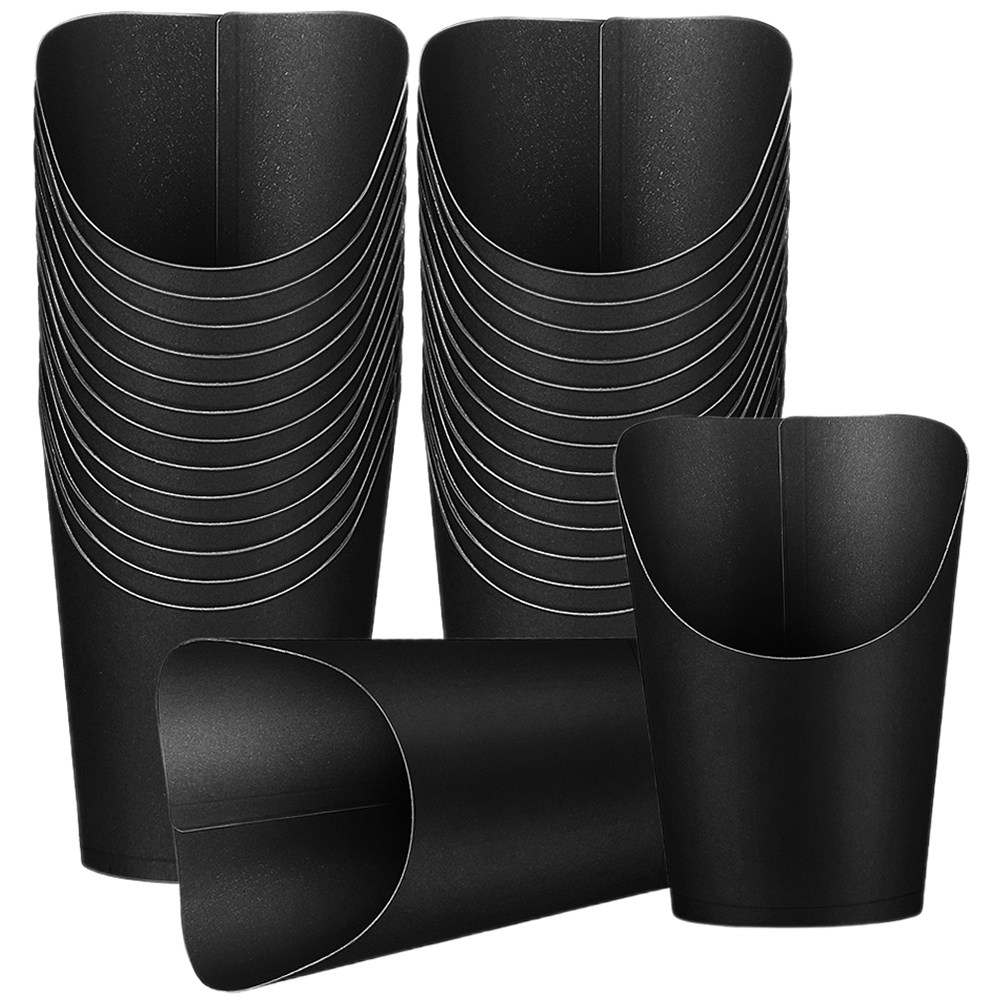 50個入りクラフト紙製フライドポテトカップ、トールタイプの使 - Plastic Cup 50Pcs のレビューと価格