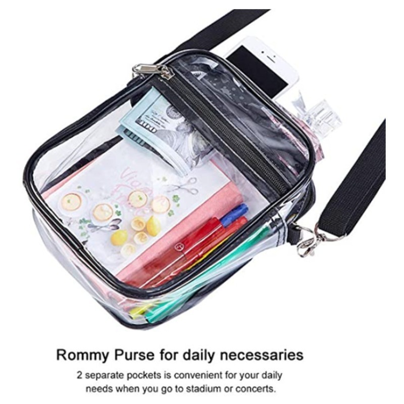 1-10個入り レディース クリア クロスボディバッグ 透明 - Event & Party Supply のレビューと価格