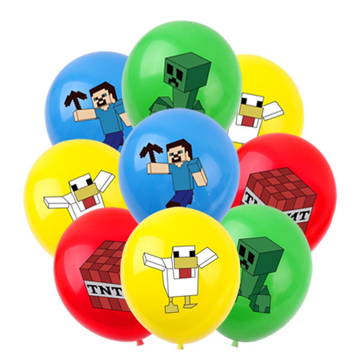 50/100個入り マインクラフト ピクセルバルーン アニメ - Event Supplies のレビューと価格