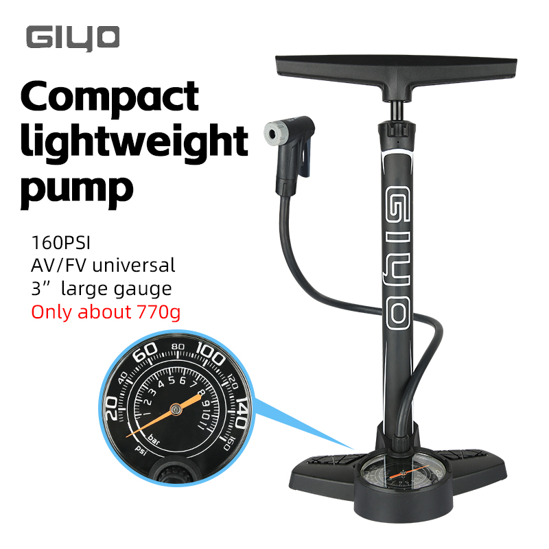 Giyo-自転車フロアポンプ,マウンテンバイクおよびロードバ - Balloon Pump Hand のレビューと価格
