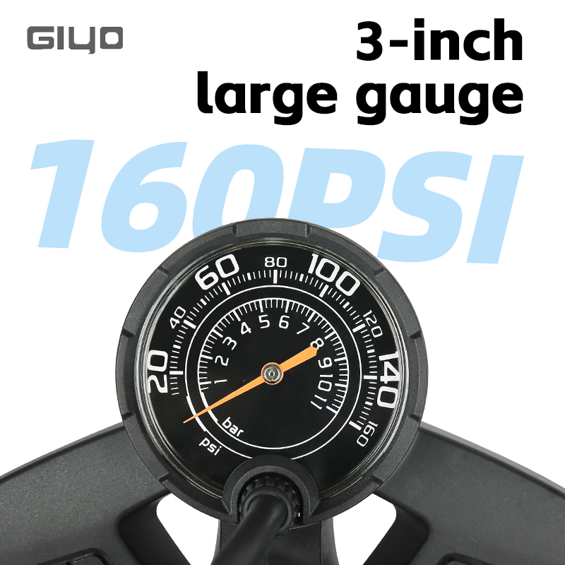 Giyo-自転車フロアポンプ,マウンテンバイクおよびロードバ - Balloon Pump Hand のレビューと価格
