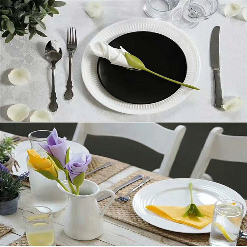 紙で折りたたんだバラのナプキンフラワーツール、ロマンチックな - Napkin Folding Set のレビューと価格