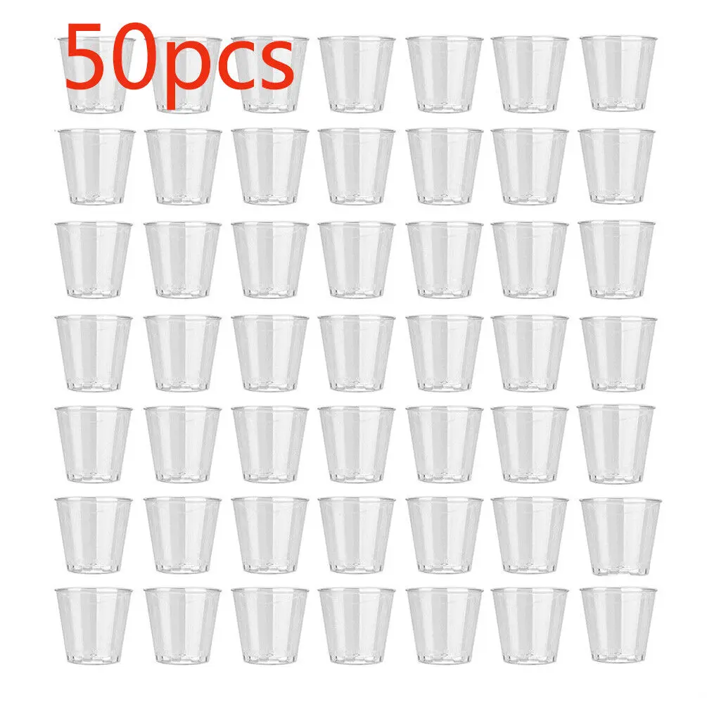 35 ミリリットル 50 X クリアプラスチックゼリーカップ - Plastic Cup 50Pcs のレビューと価格